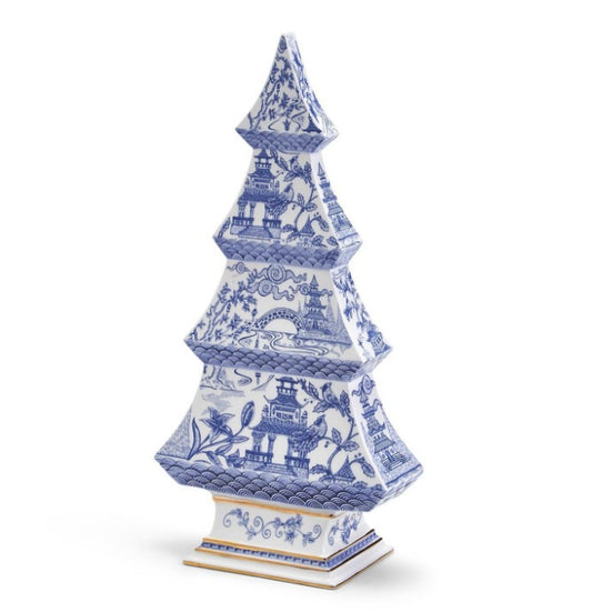 Blue & White Porcelaine Christmas Tree