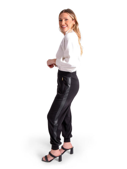 Downtown Jogger - Black Ponte