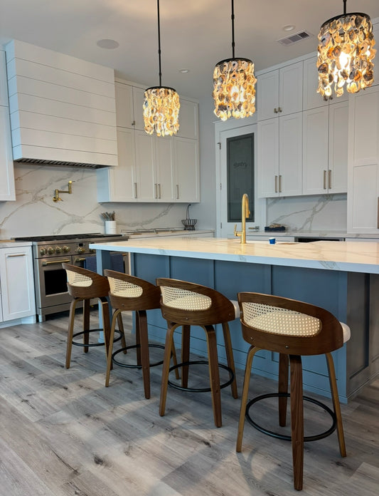Rattan Swivel Counter Stool