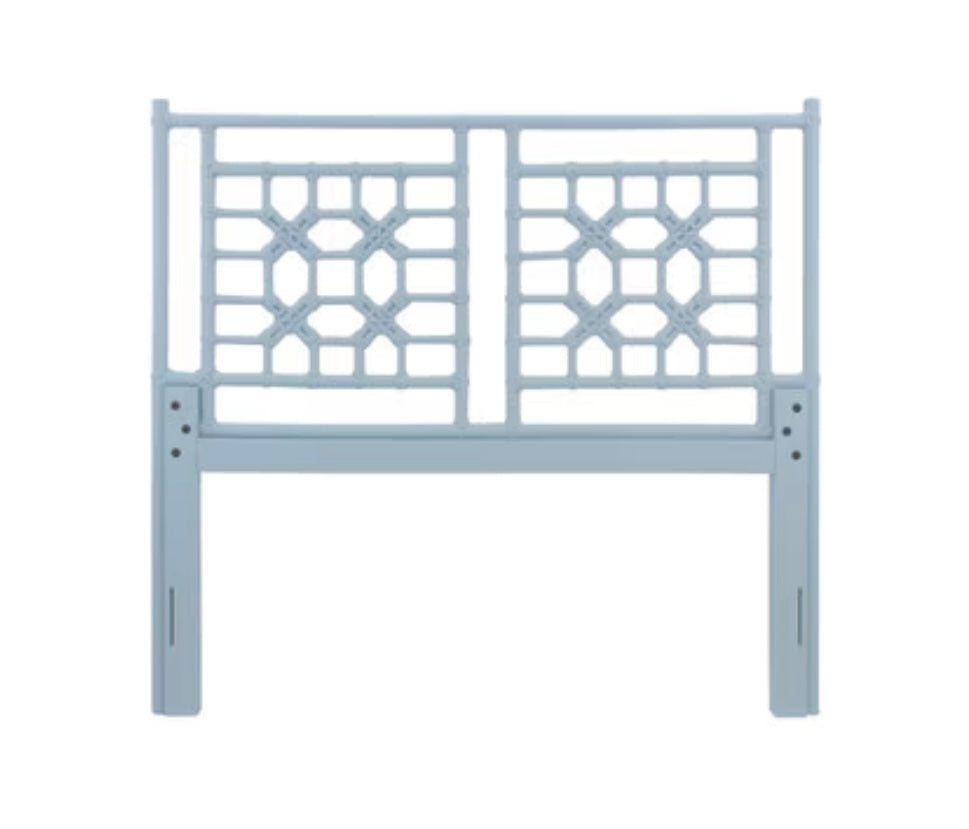 Blue Lattice Headboard - Full