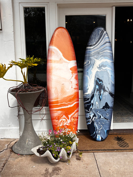 Orange Abstract Surfboard