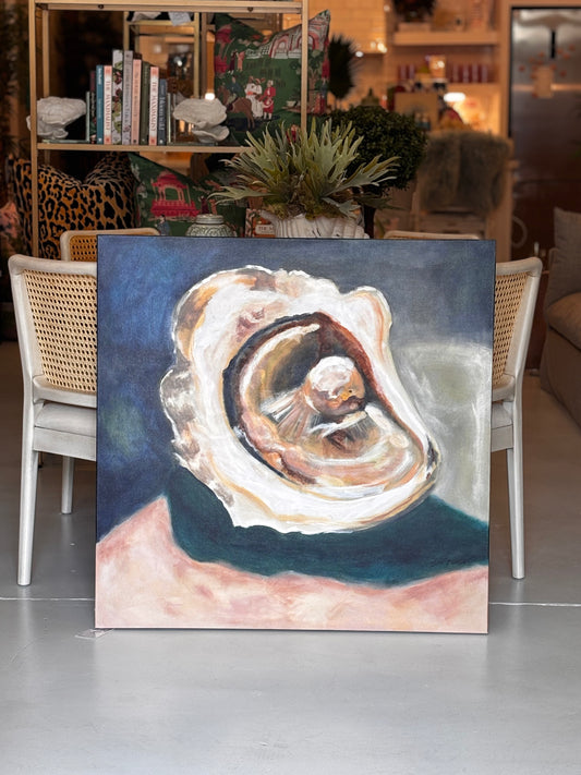 Navy Oyster Painting
