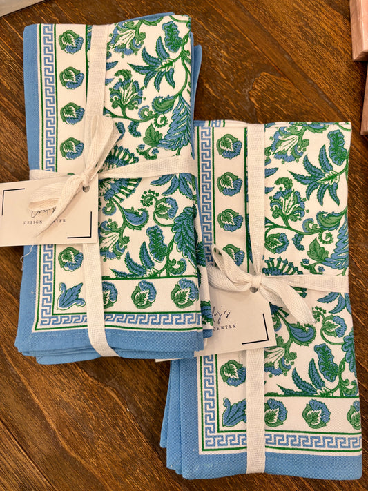 Hampton Floral Cloth Napkins - Set of 4