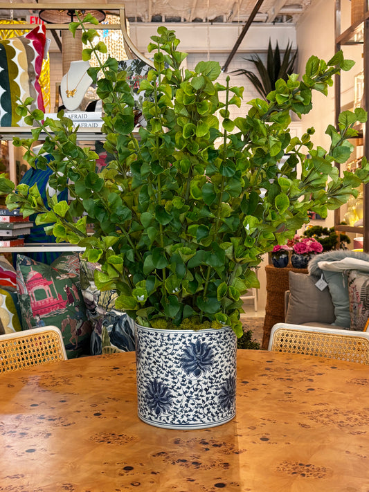 Bells in Blue & White Planter