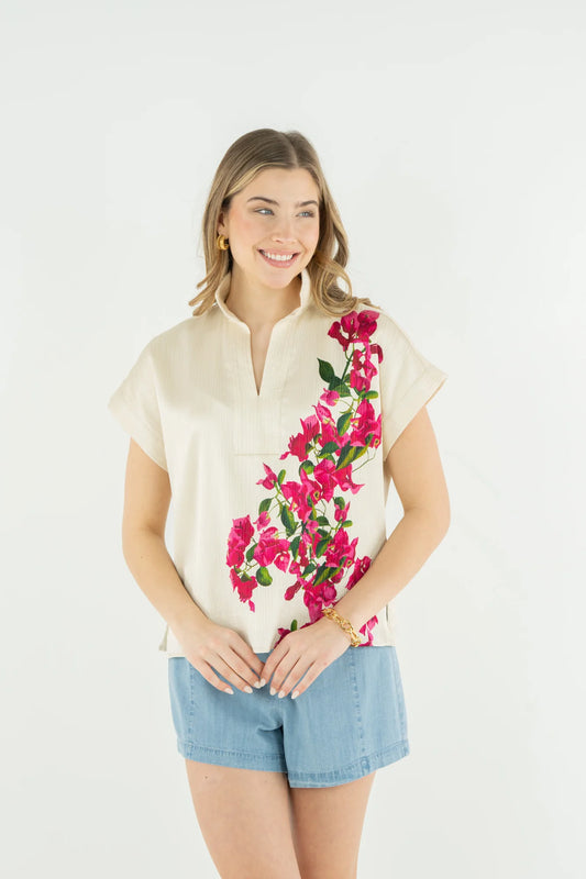 Riviera Top - Bougainvillea