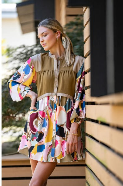 Hendrix Dress in Abstract