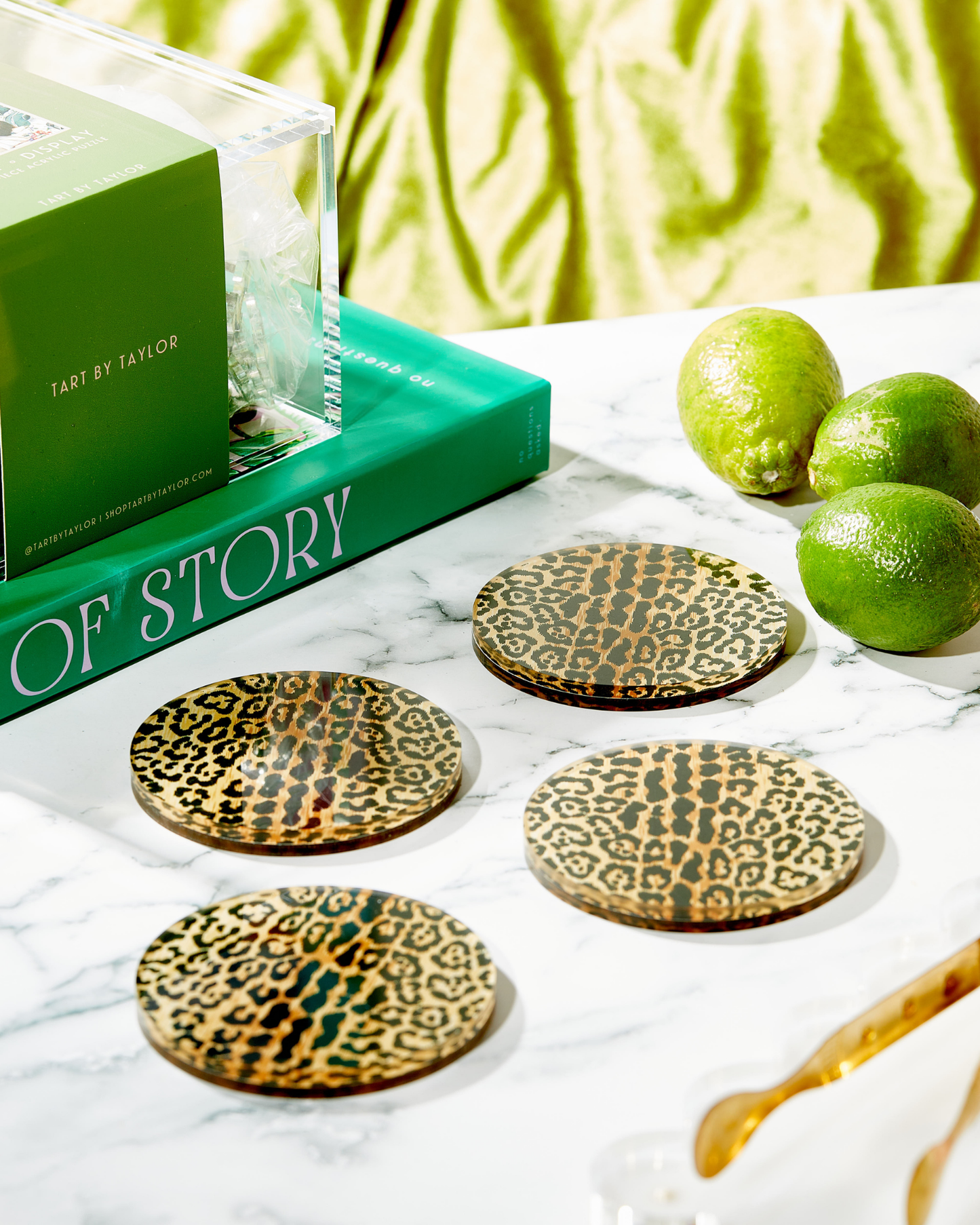 Leopard Print Coaster: Set of 4
