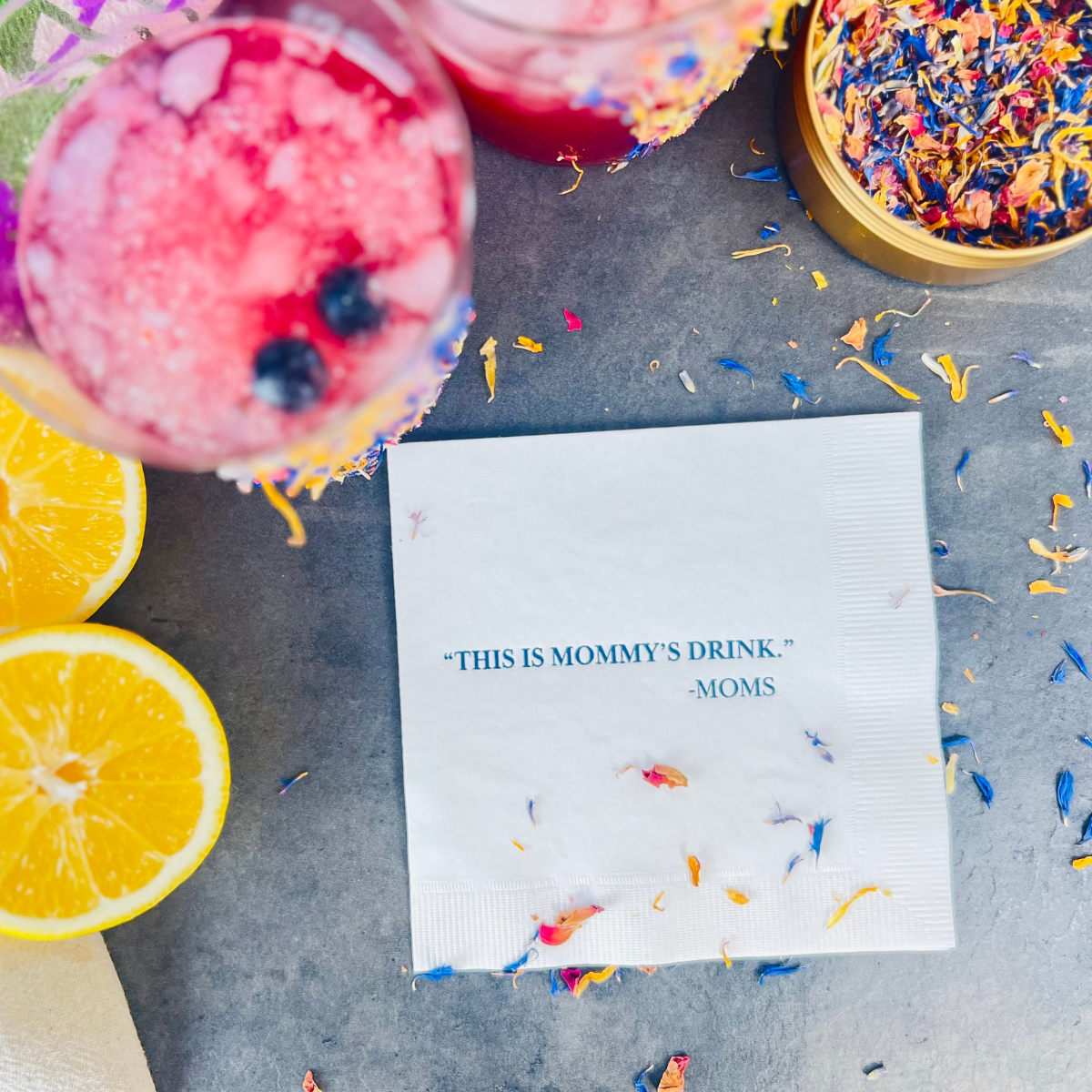 "This Is Mommy's Drink" Cocktail Napkin
