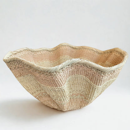Abstract Rattan Basket - Medium