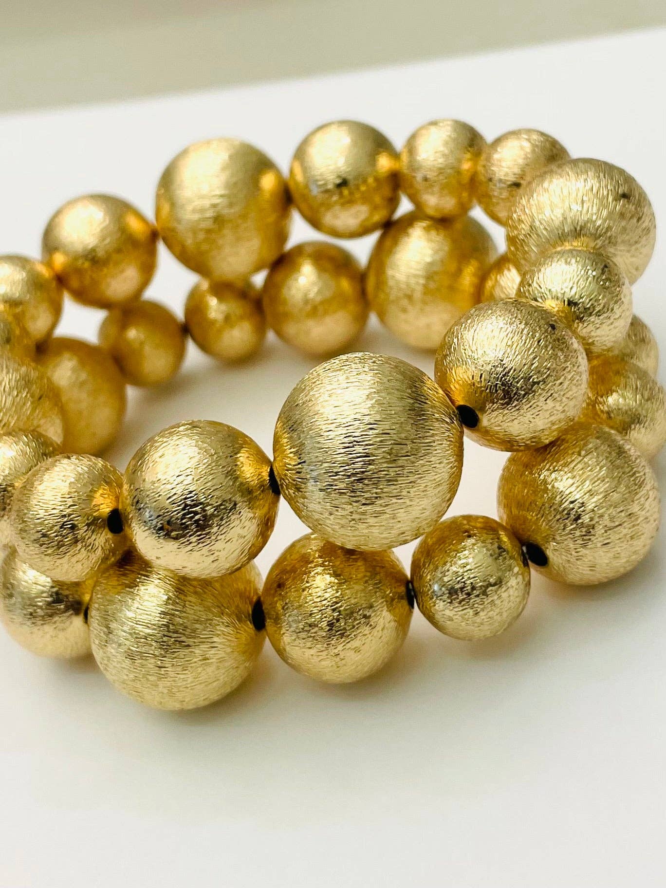 Mixed Gold Ball Bracelet