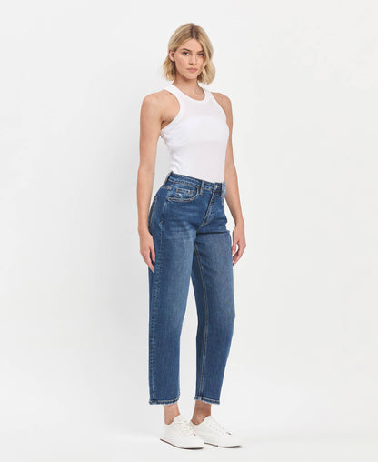 HIGH RISE BARREL JEANS