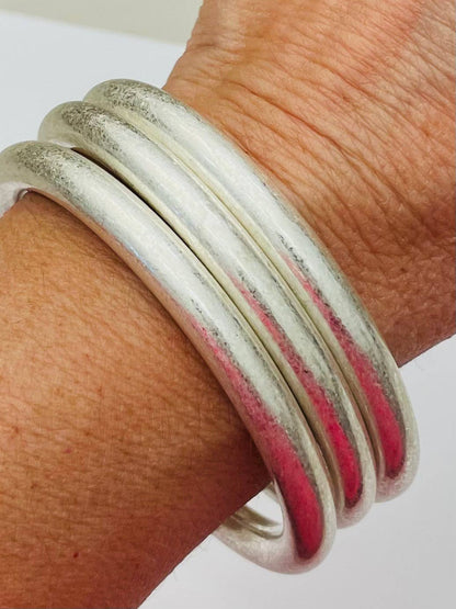 Silver Bangles - set of 3