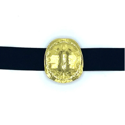 Gold Turtle Shell Belt Buckle