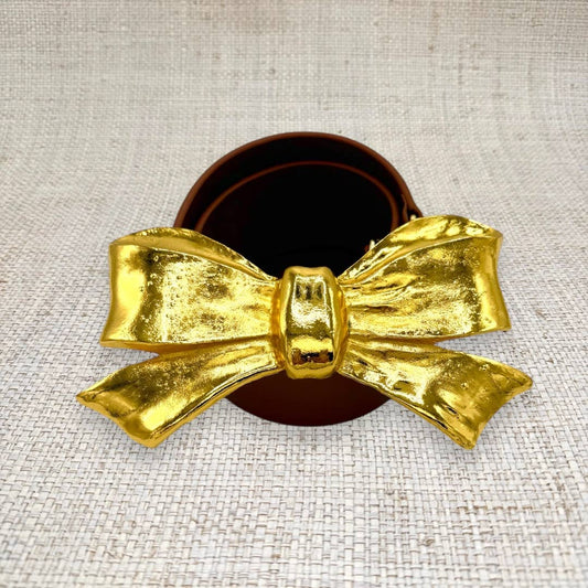 Gold Bow Belt Buckle