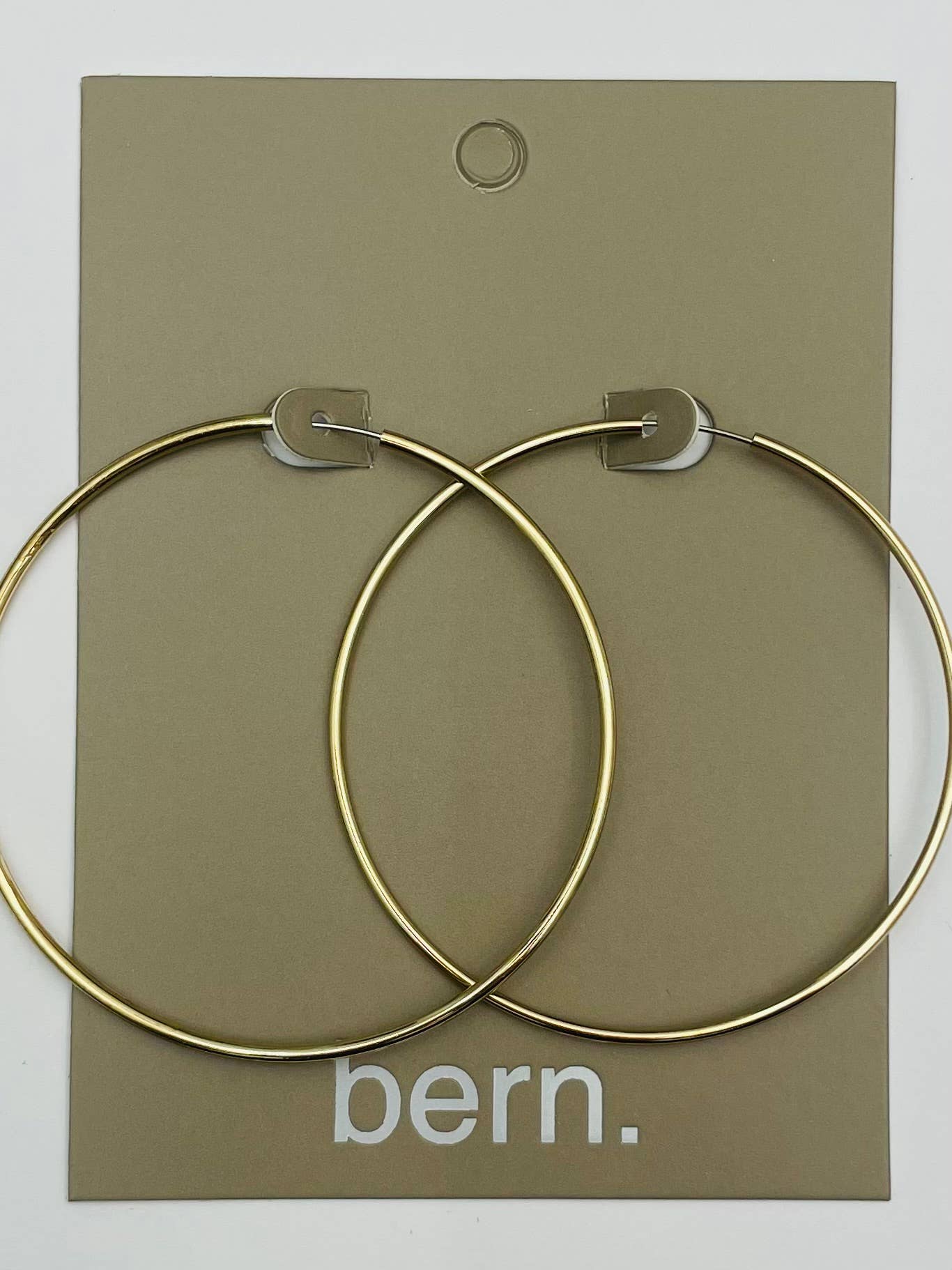 Thin Gold Hoop Earrings