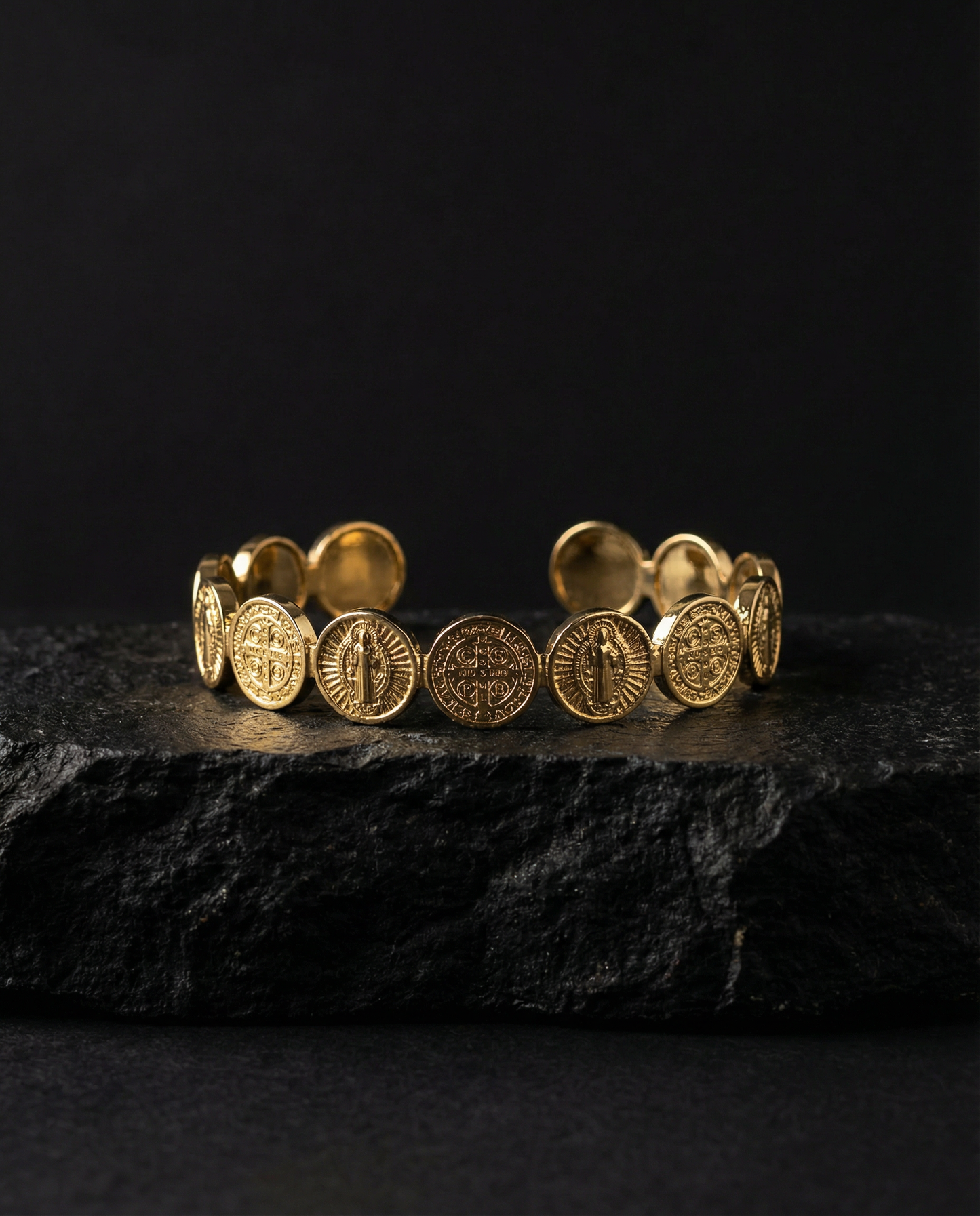 Saint Benedict Coin Bracelet