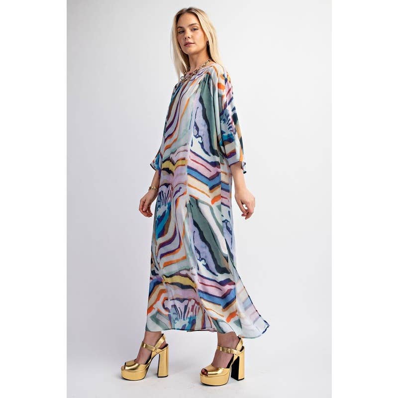 Abstract Maxi Dress
