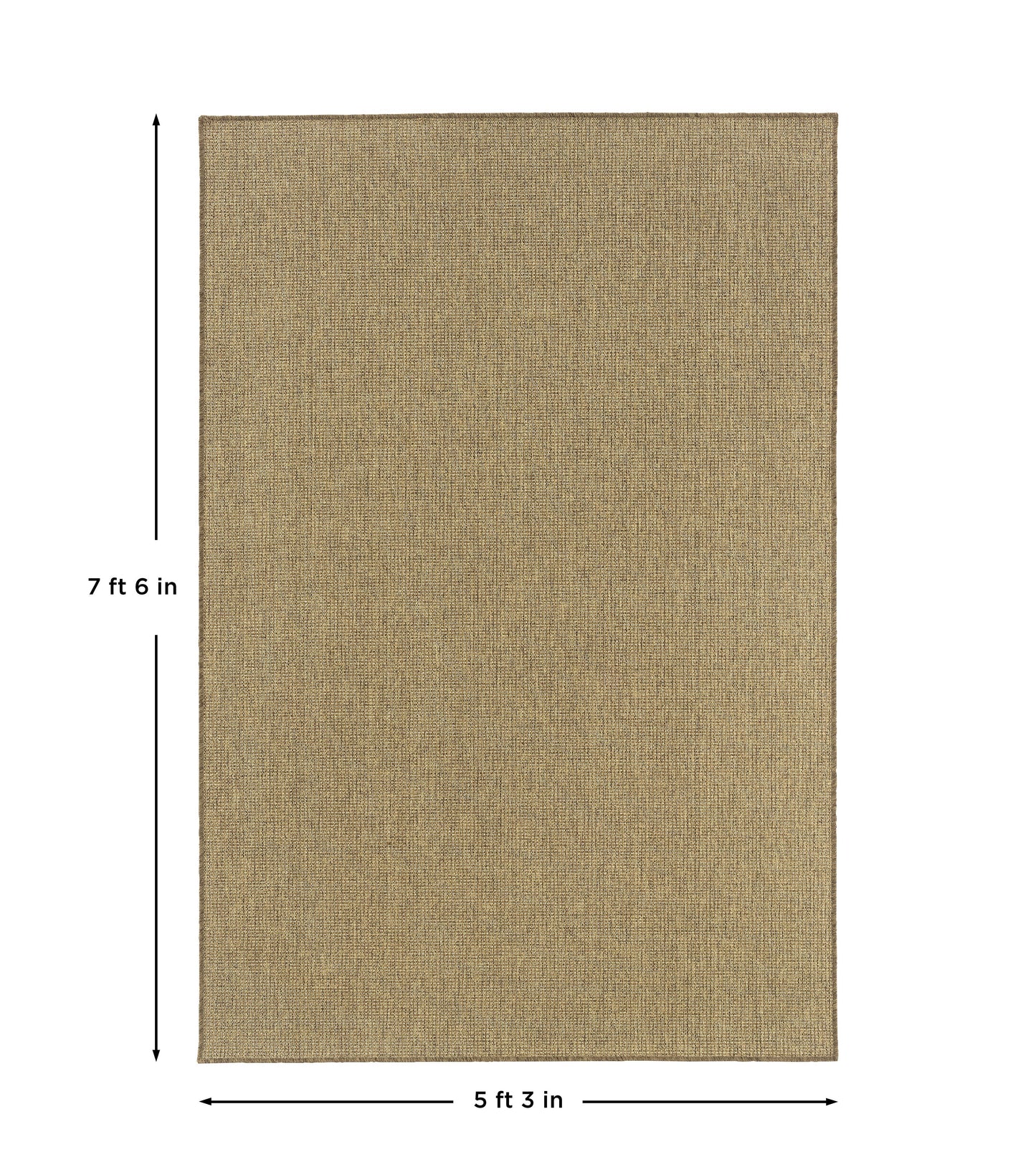 Dark Seagrass Rug: 5'3" x 7'6"