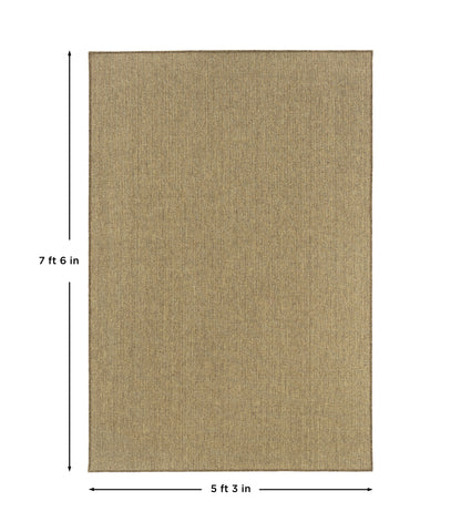 Dark Seagrass Rug: 5'3" x 7'6"