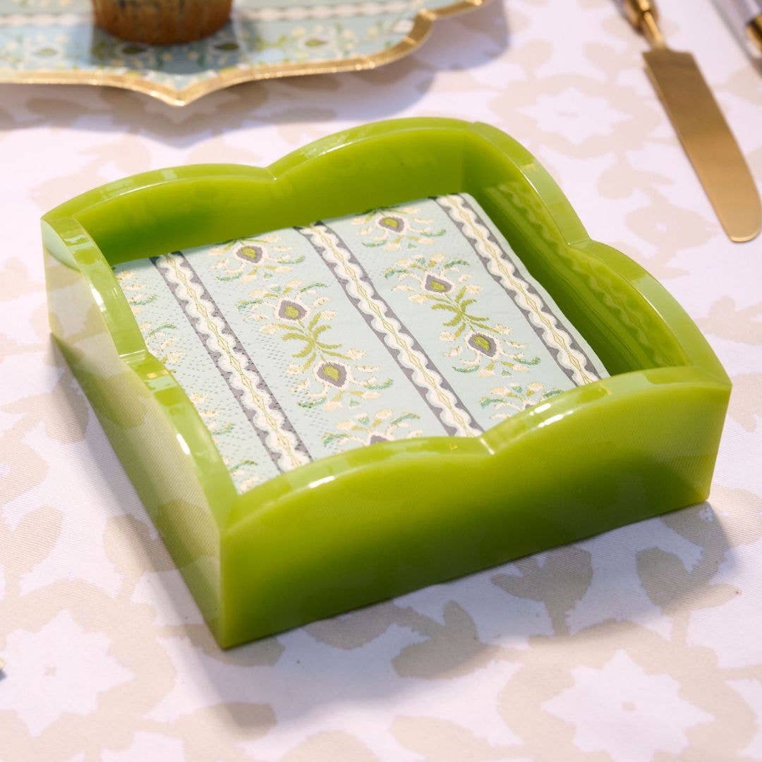 Green Acrylic Cocktail Napkin Holders