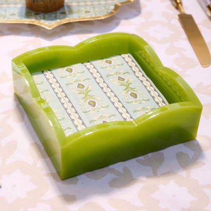 Green Acrylic Cocktail Napkin Holders