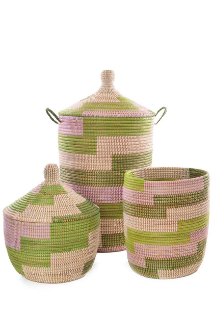 Lavender & Green Basket Set