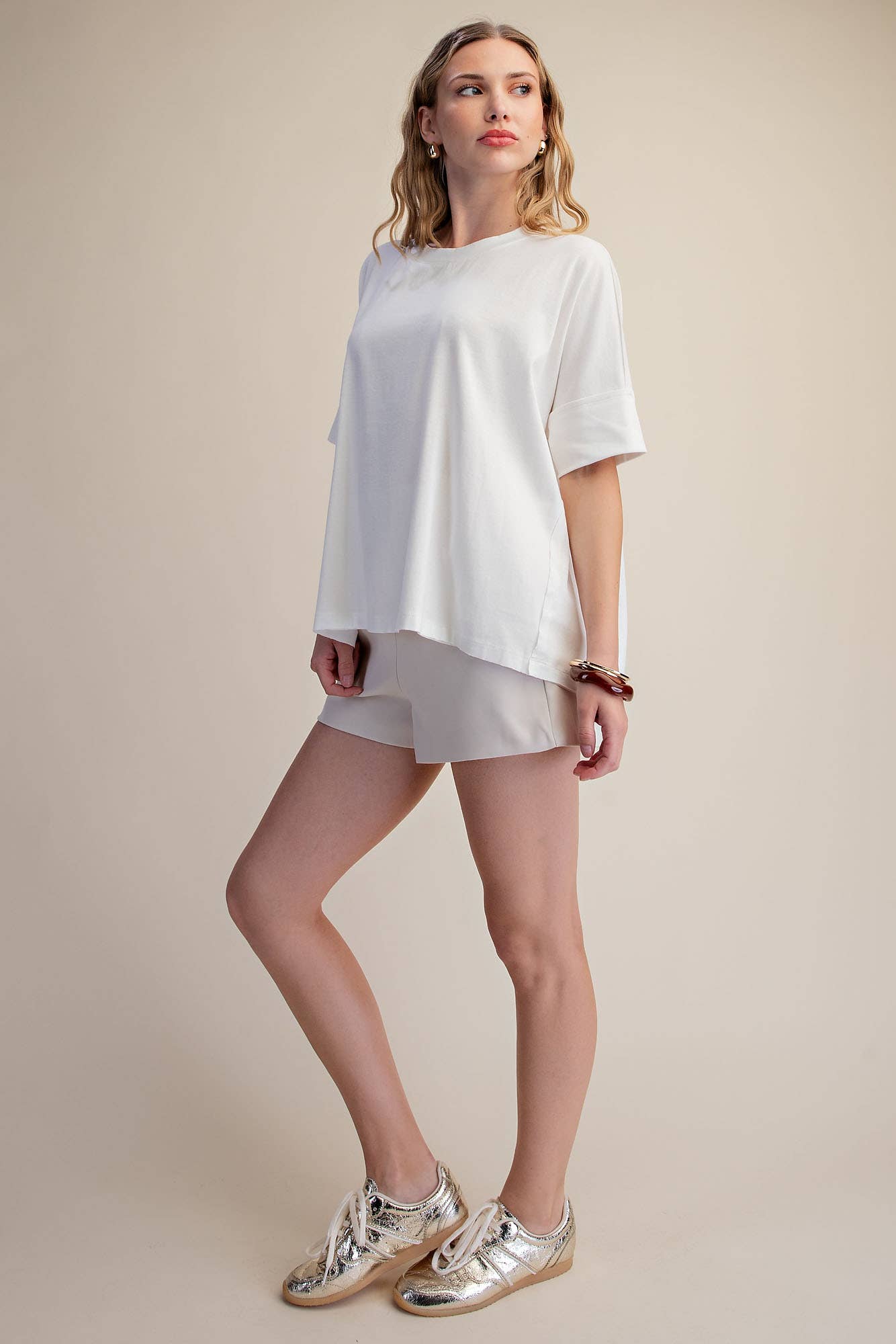 Oversized Ivory T-Shirt