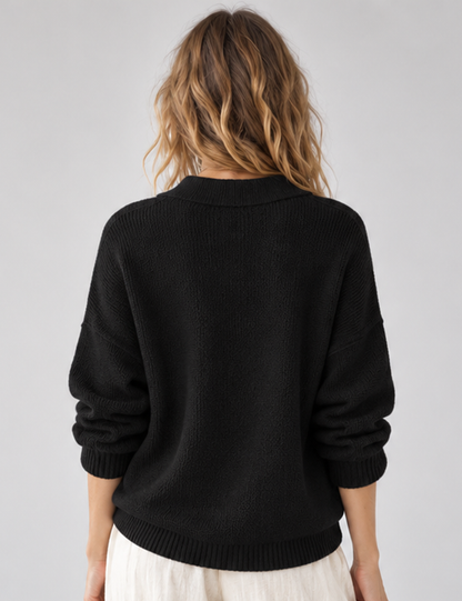 Pink V-Neck Sweater
