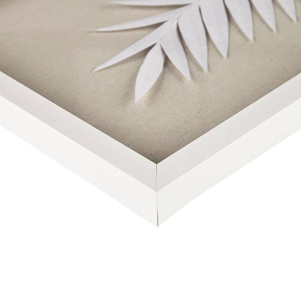 Handmade Rice Paper Palm Leave Wall Decor - Square