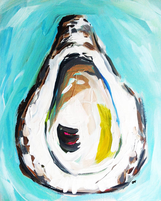 Oyster Print on Paper "Oyster with Citron": Print / 16" x 20"