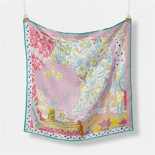 Pink Silk Scarf