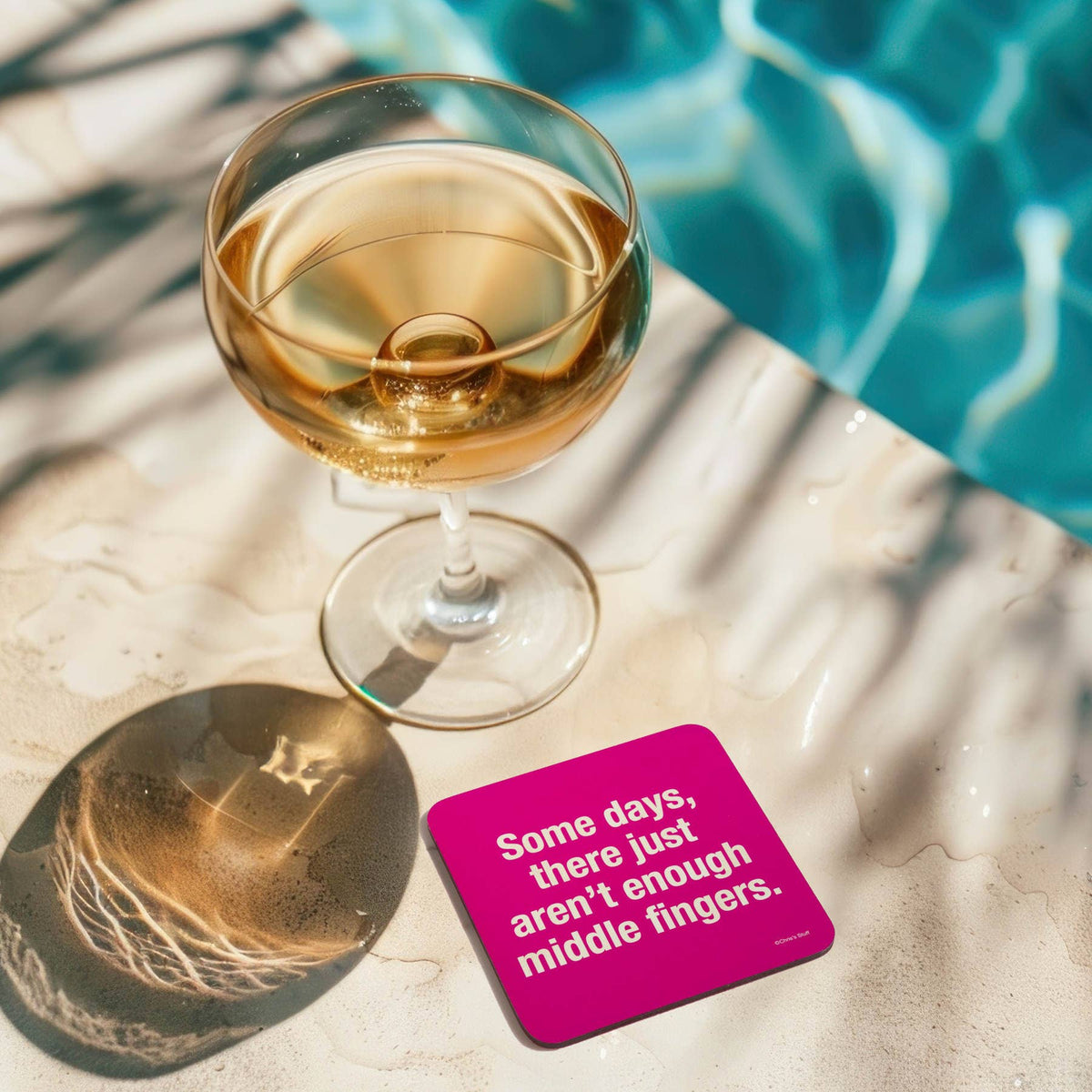 Funny Coaster - Enough middle fingers