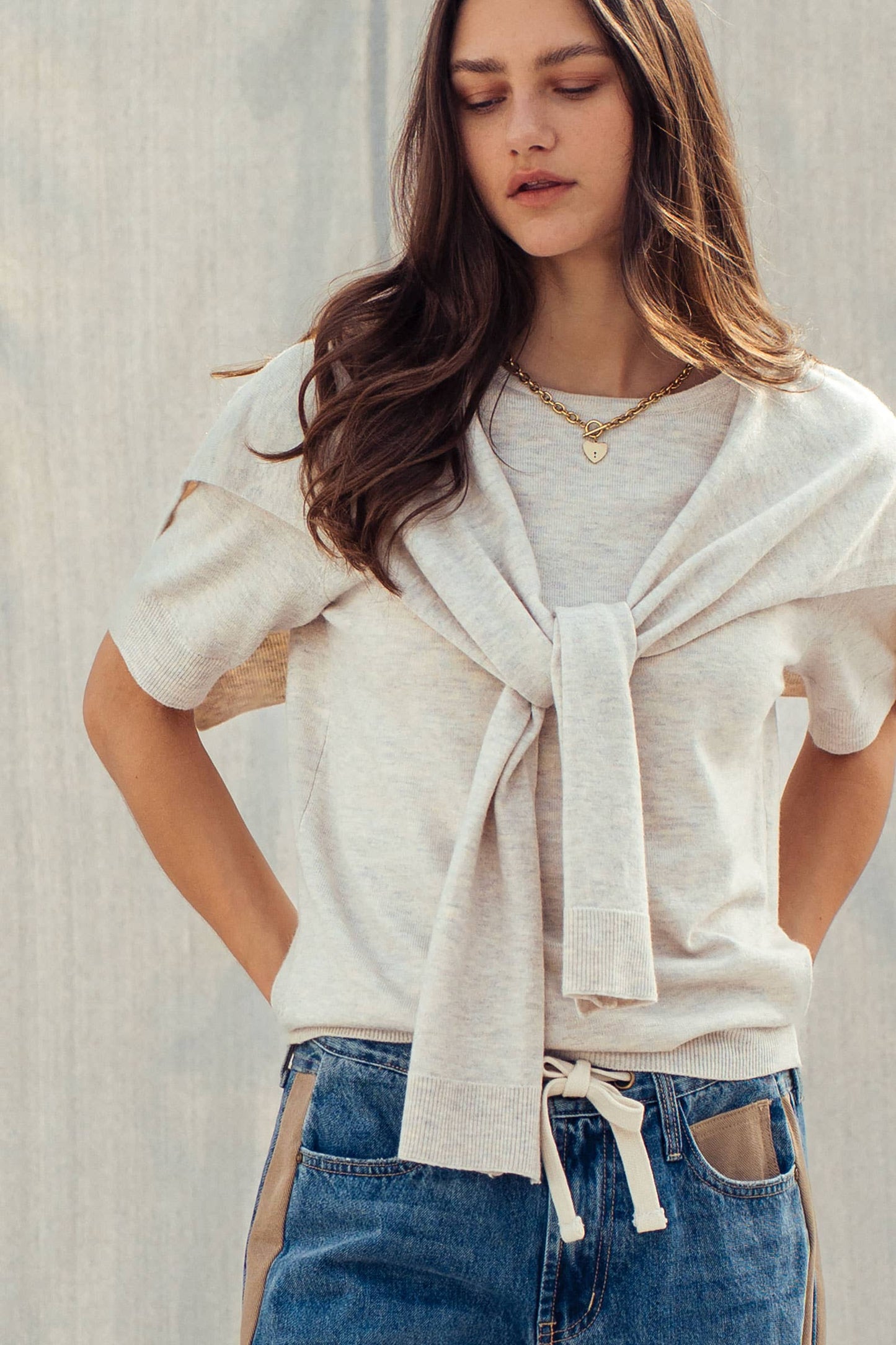 White Sweater Top