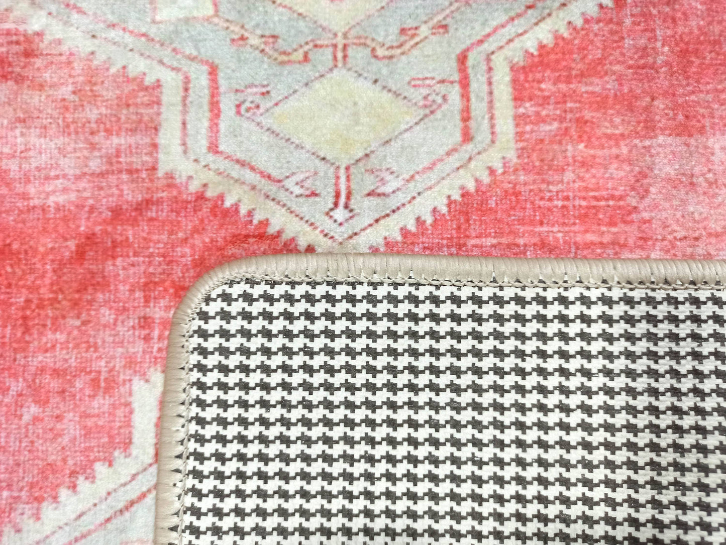 Red & Beige Turkish 2x3 Rug