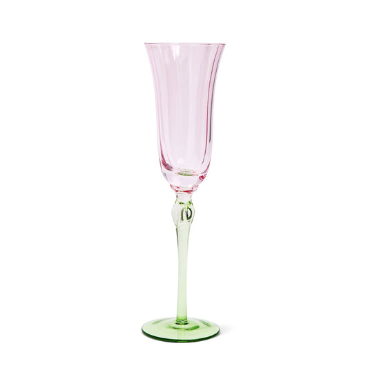 Pink & Green Tulip Flute