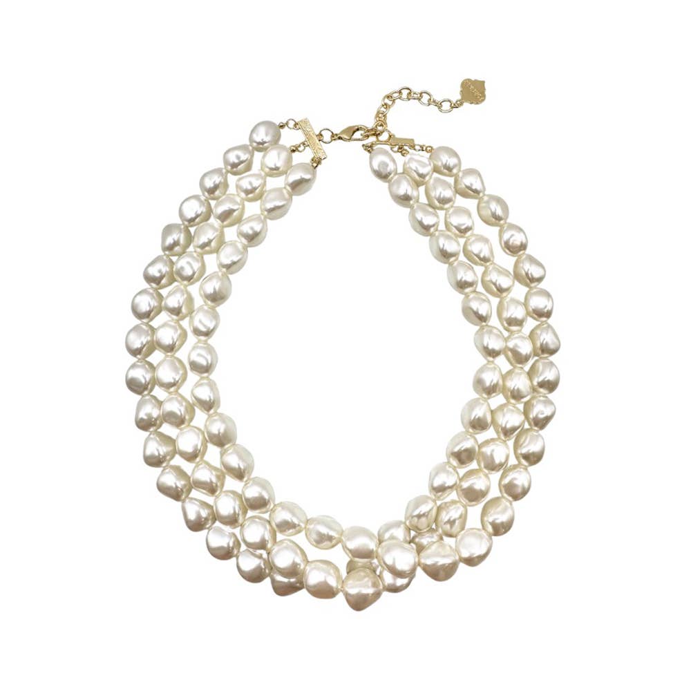 Three Strand Pearl Necklace