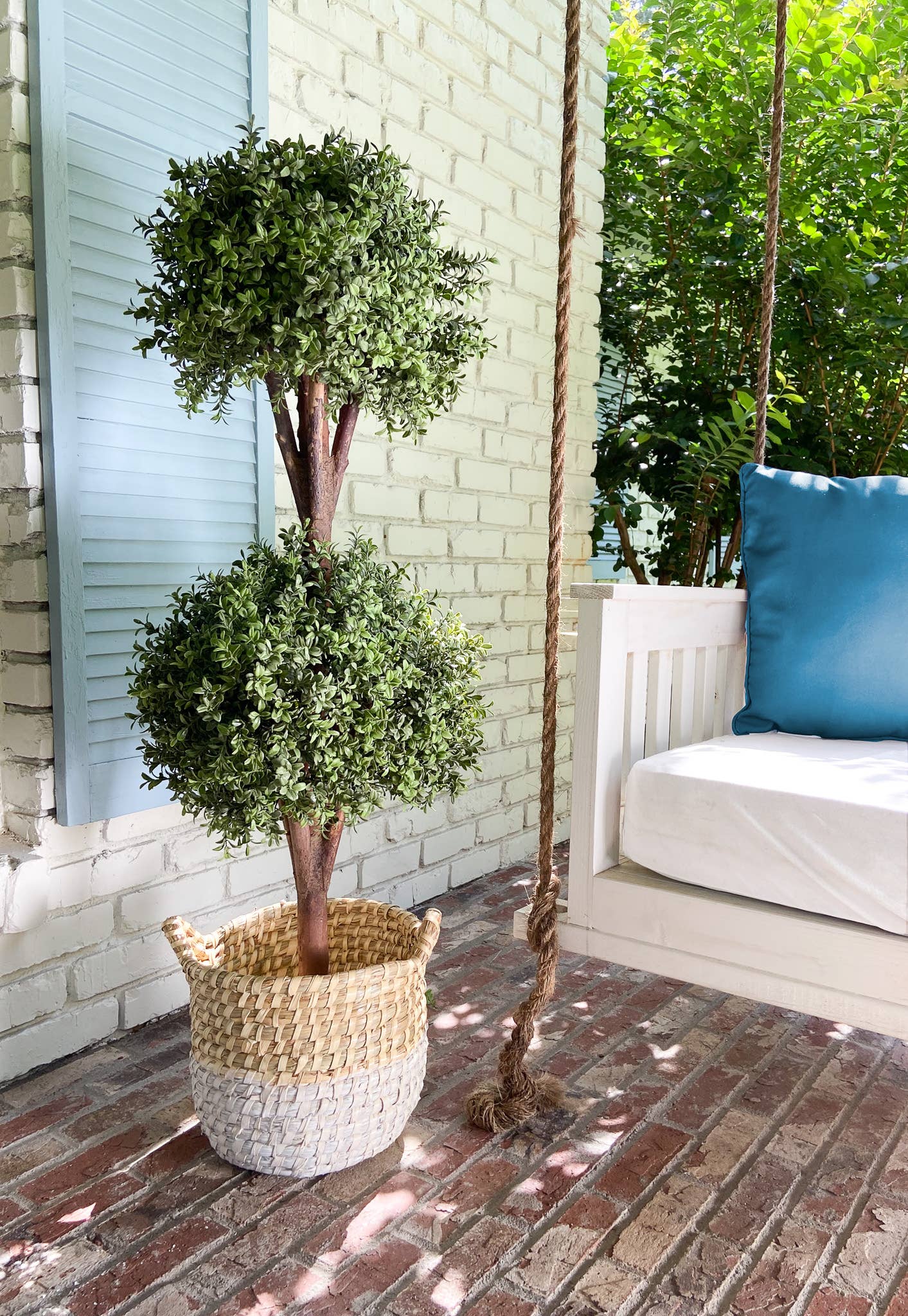 UV Boxwood Double Ball Topiary - 48 Inch