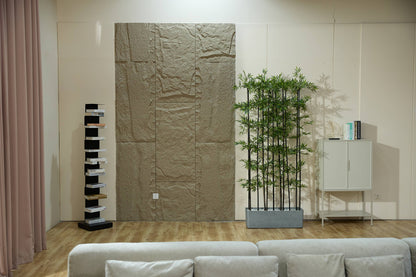 Bamboo Plant in Grey Planter 84"