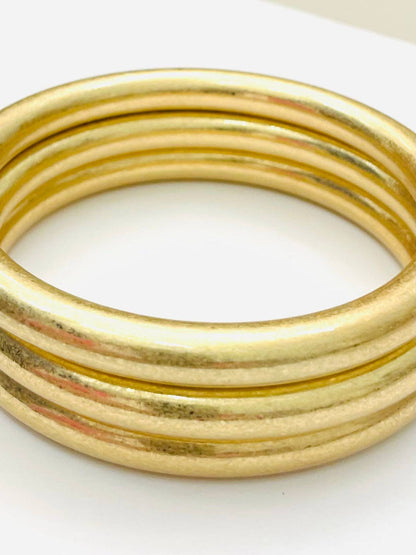 Gold Bangles - Set of 3