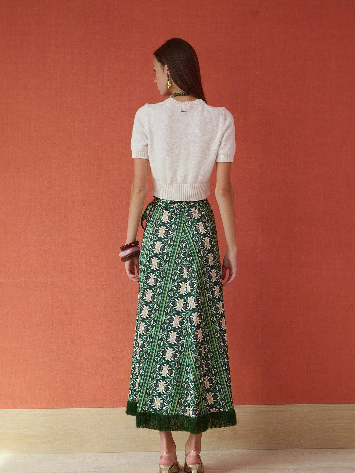 Cooper Wrap Skirt - Garland Green