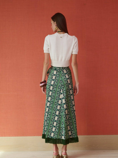 Cooper Wrap Skirt - Garland Green