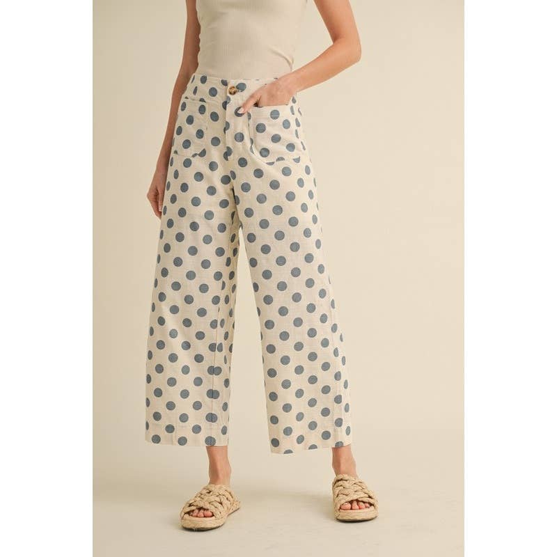Polka Dot Wide Leg Pants