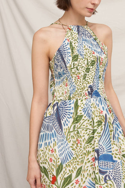 Smocked Blue Bird Dress