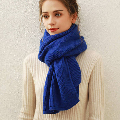 Solid Knit Faux Cashmere Scarf for Women_CWASC0334: Beige / (OS) 1
