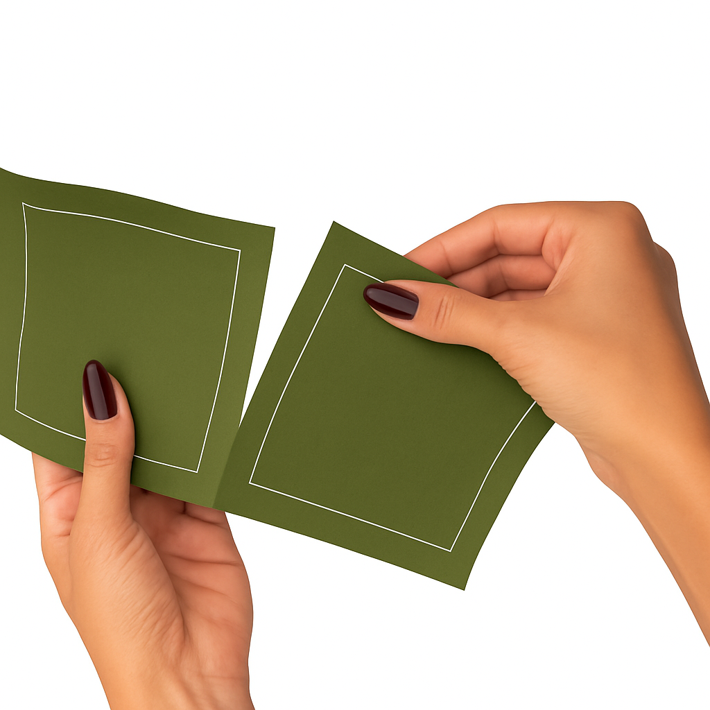 Green Cocktail Napkin Roll