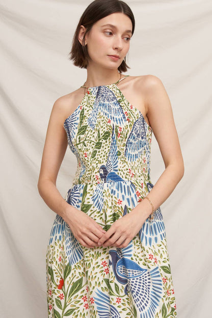 Smocked Blue Bird Dress