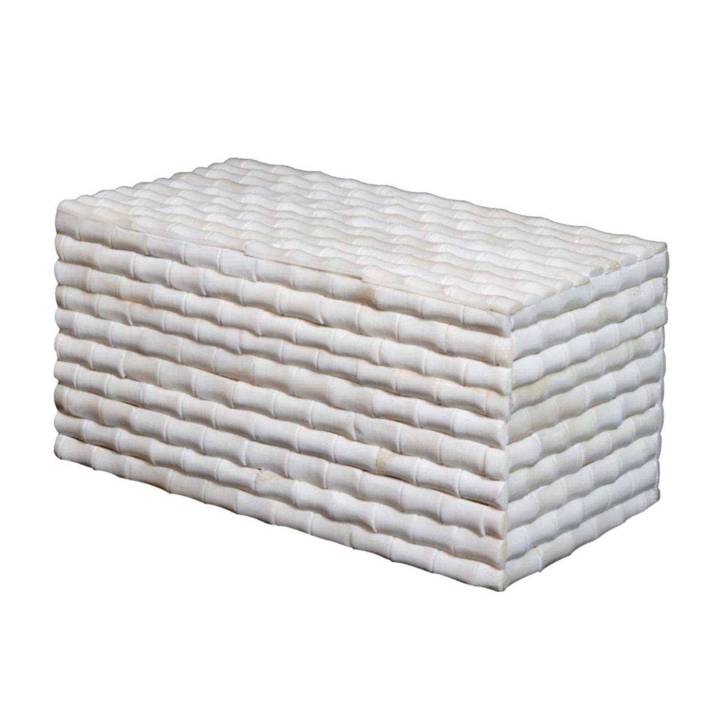 Ivory Bamboo Box 10x5x5
