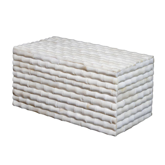 Ivory Bamboo Box 10x5x5