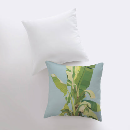 Blue Sky Palm Pillow 24x24”