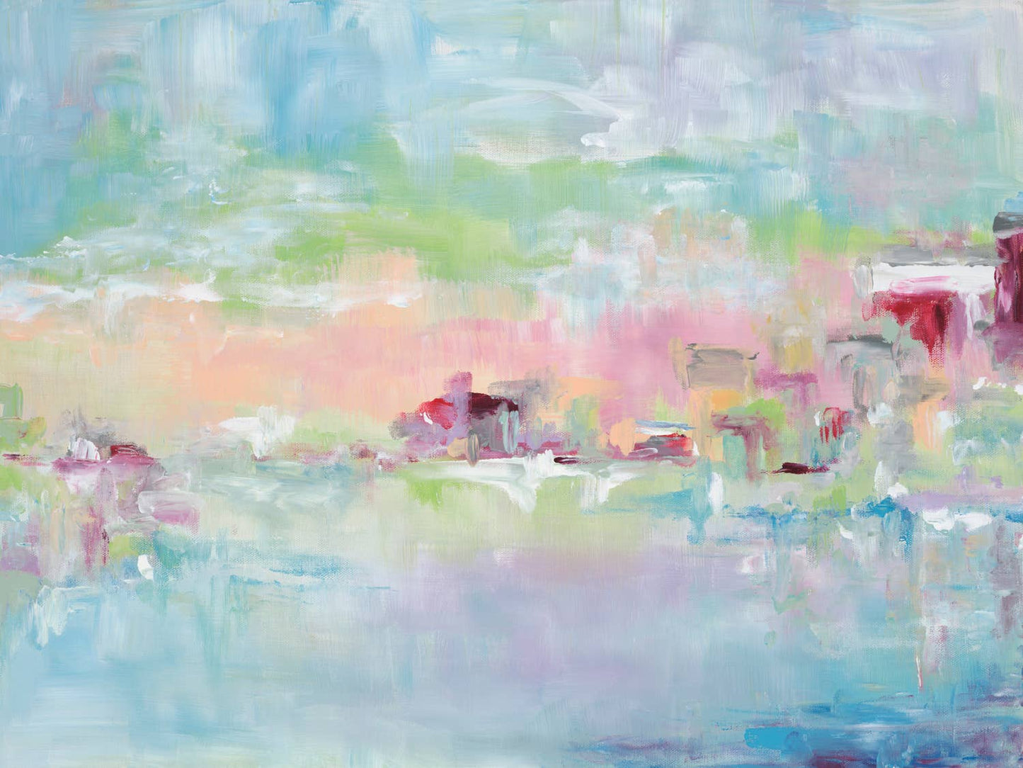 Watercolor Painted Sky: 30" H x 40" W